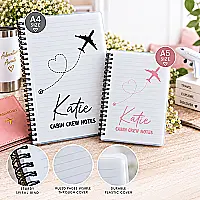 Personalised Cabin Crew Notebook – Flight Attendant A4 or A5
