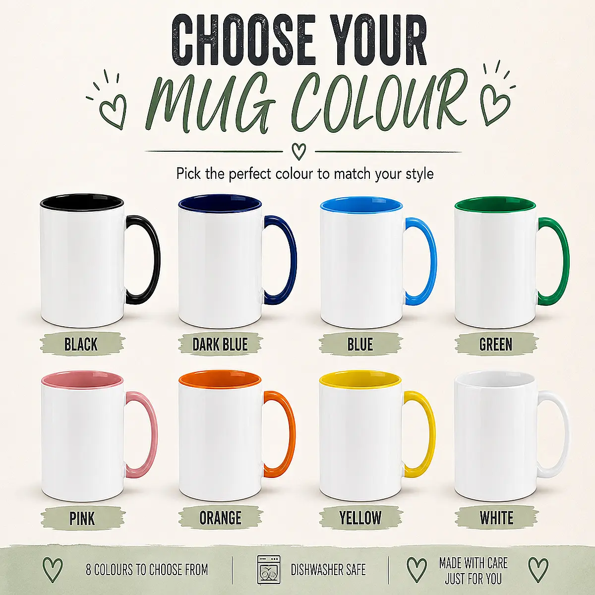 Design Your Own Personalised Mug – Photo, Text or Artwork