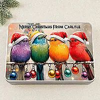 Personalised Christmas Biscuit Tin – From Our House Gift