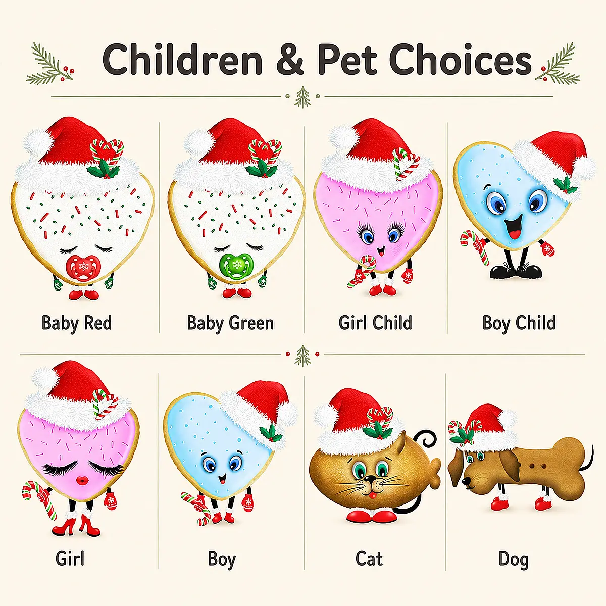 Personalised Build Your Own Christmas Biscuit Tin