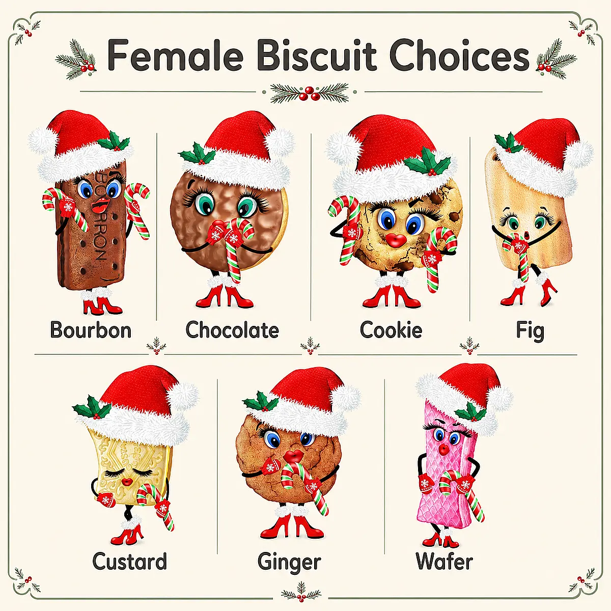 Personalised Build Your Own Christmas Biscuit Tin