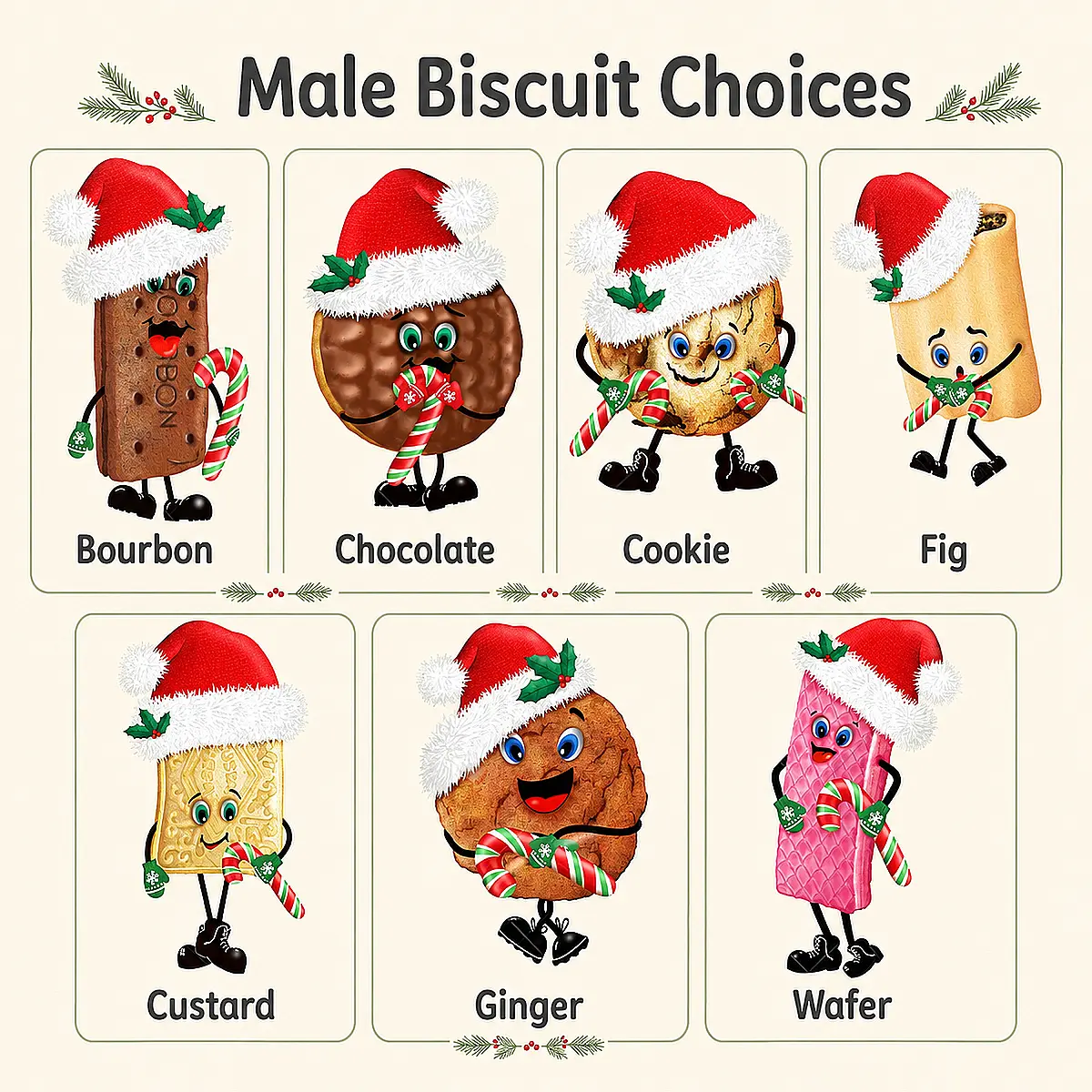 Personalised Build Your Own Christmas Biscuit Tin