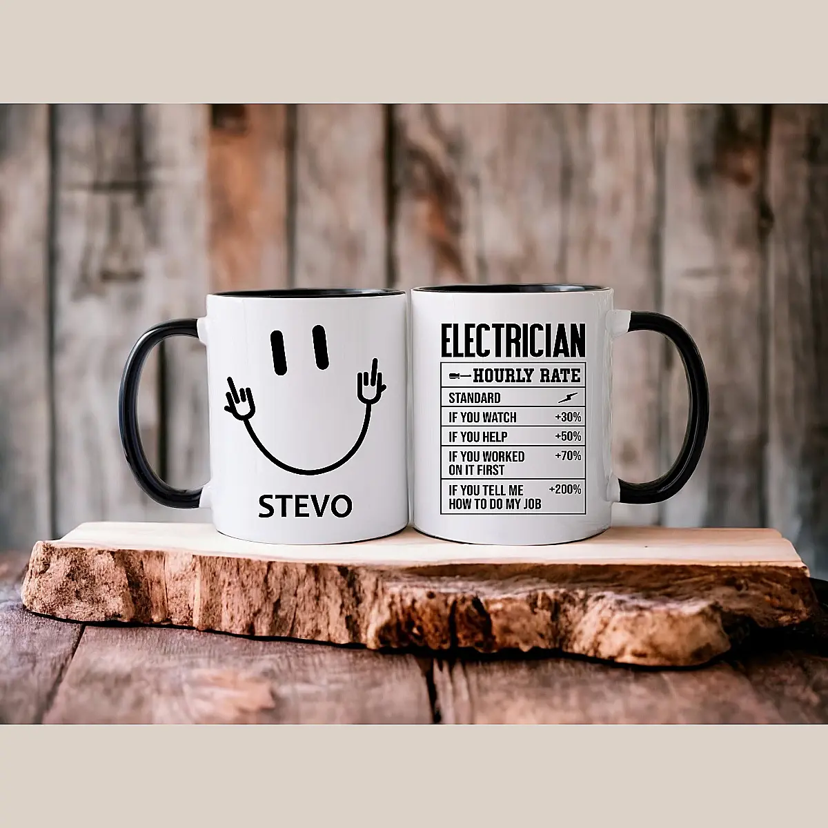 Personalised Funny Electrician Mug