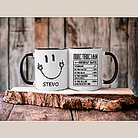 Personalised Funny Electrician Mug