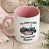 Just a Girl Who Loves Her Farmer Pink Mug