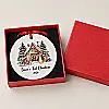 Personalised Baby’s First Christmas Rabbit House Decoration