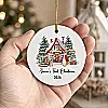 Personalised Baby’s First Christmas Rabbit House Decoration
