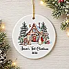 Personalised Baby’s First Christmas Rabbit House Decoration