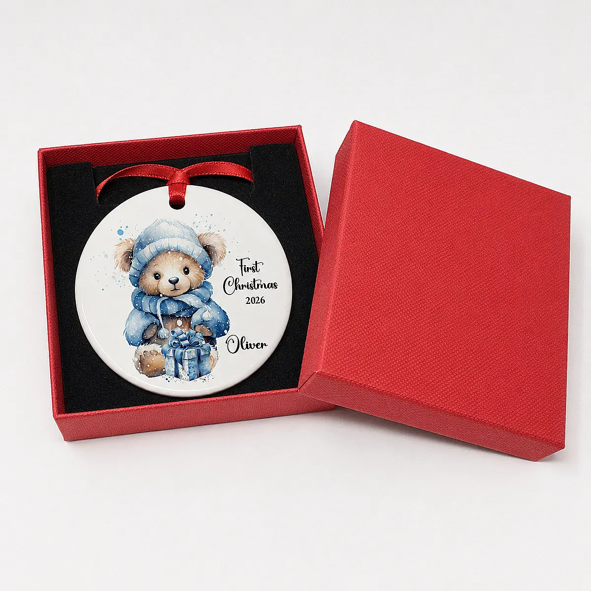 Personalised Baby’s First Christmas Ceramic Decoration