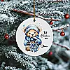 Personalised Baby’s First Christmas Ceramic Decoration
