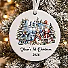 Personalised Baby’s First Christmas Train Decoration