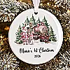 Personalised Baby’s First Christmas Train Decoration