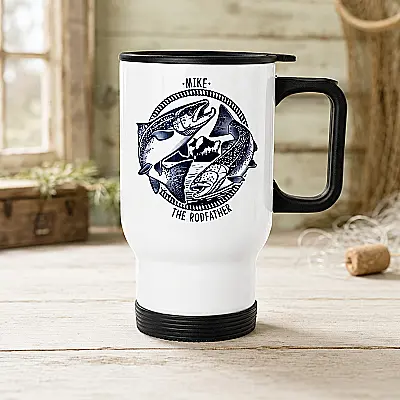 Personalised Fishing Travel Mug – The Rodfather