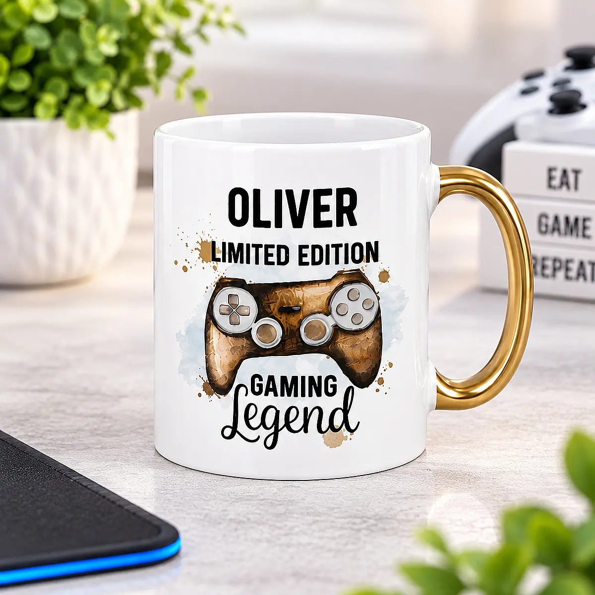 Personalised Gaming Legend Mug – Choice of Colours