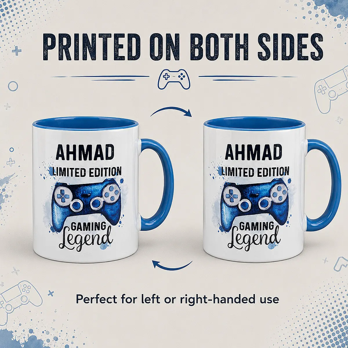 Personalised Gaming Legend Mug – Choice of Colours