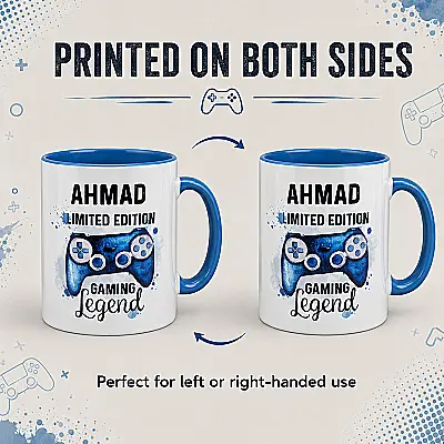 Personalised Gaming Legend Mug – Choice of Colours