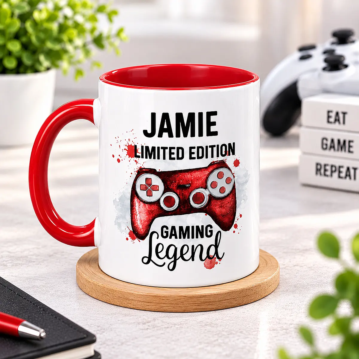 Personalised Gaming Legend Mug – Choice of Colours