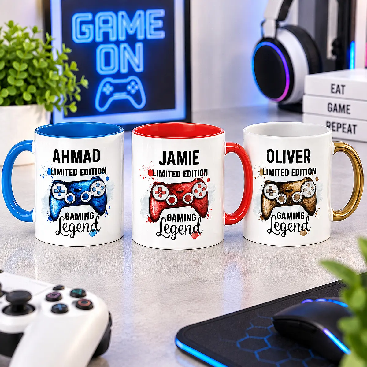 Personalised Gaming Legend Mug – Choice of Colours