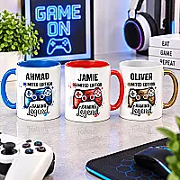 Personalised Gaming Legend Mug – Choice of Colours