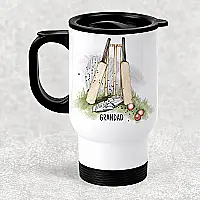 Personalised Cricket Travel Mug