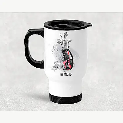 Personalised Golf Travel Mug