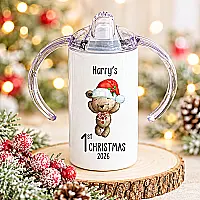 Personalised Baby’s First Christmas Sippy Cup