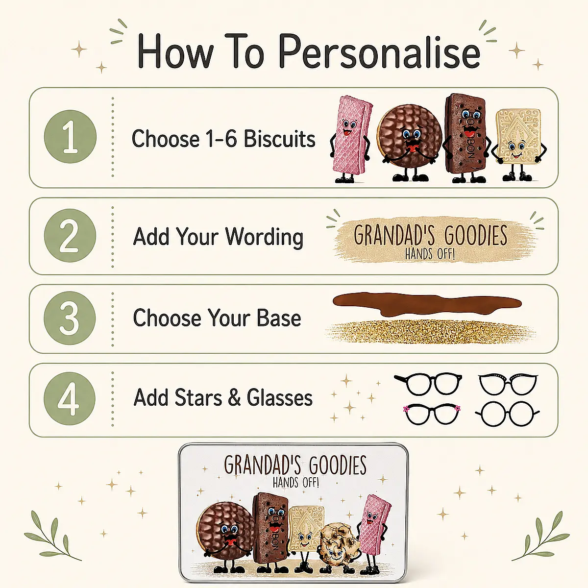 Build Your Own Personalised Biscuit Tin