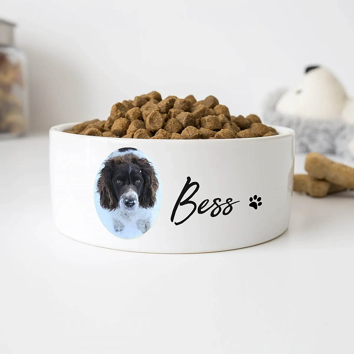 Personalised Pet Bowl with Photo &amp; Name