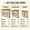 Personalised Rainbow Jute Bag – Any Name – 3 Sizes
