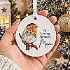 Personalised Robin Memorial Ceramic Decoration – In Loving Memory Christmas Ornament