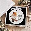 Personalised Robin Memorial Ceramic Decoration – In Loving Memory Christmas Ornament