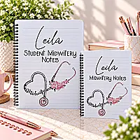 Personalised Midwife & Student Midwife Notebook – A4 or A5