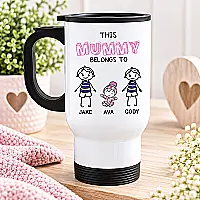 Personalised Family Travel Mug – Build Your Own