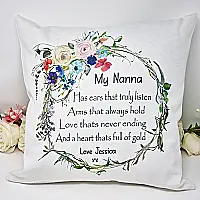 Personalised Poem Cushion for Mum, Nana or Grandma