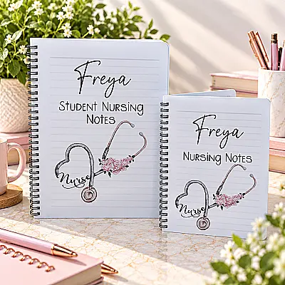 Personalised Nurse & Student Nurse Notebook
