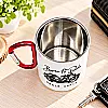 Personalised Born to Ride Carabiner Mug