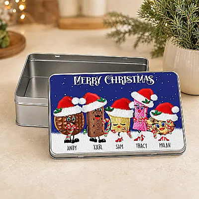 Personalised Build Your Own Christmas Biscuit Tin