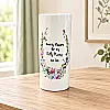 Personalised Floral Ceramic Vase for Mum or Grandma