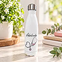 Personalised Midwife 500ml Insulated Drinks Bottle