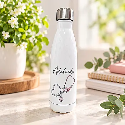 Personalised Midwife 500ml Insulated Drinks Bottle