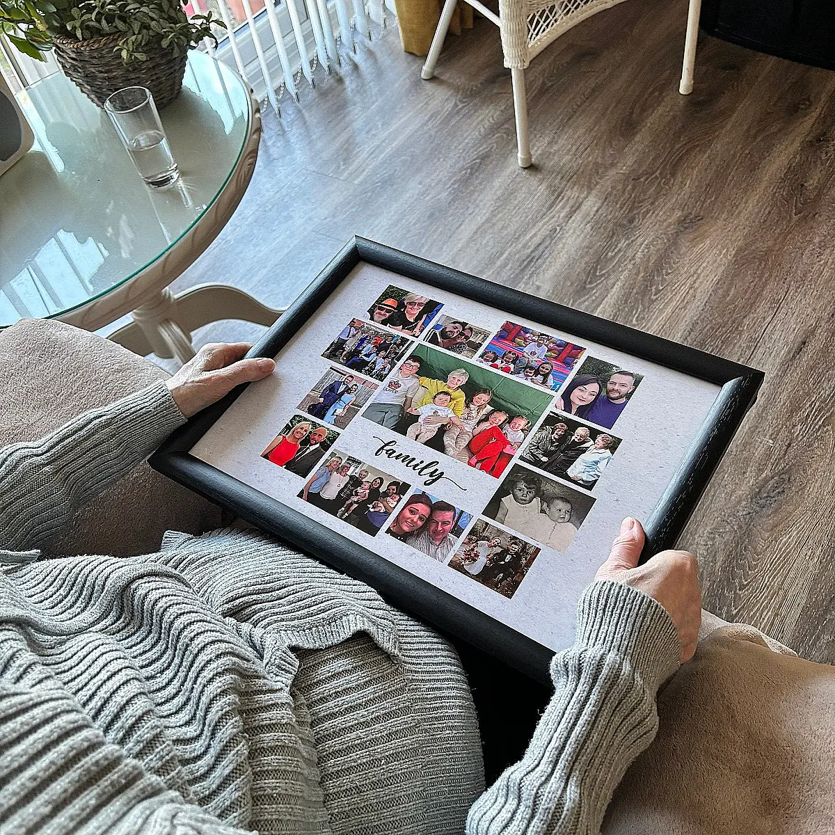 Personalised Family Photo Lap Tray – 13 Photos