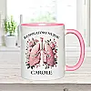 Personalised Respiratory Nurse Mug – Floral Lung Design