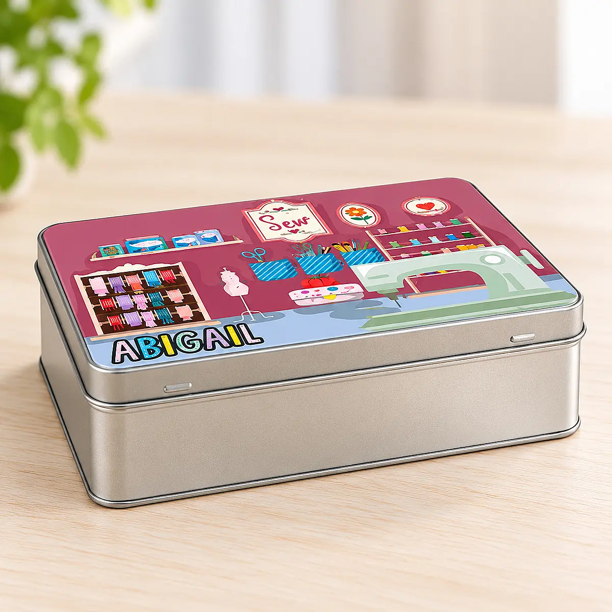 Personalised Sewing &amp; Craft Tin