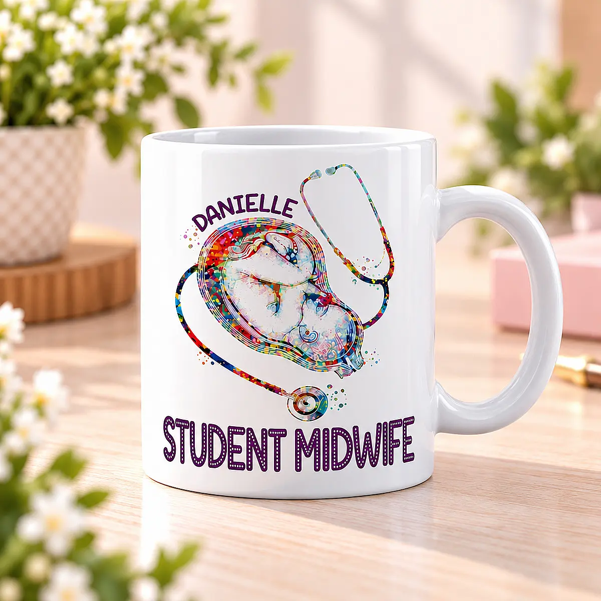 Personalised Midwife Mug – Student or Qualified Midwife