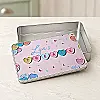 Personalised Love Heart Treats Tin