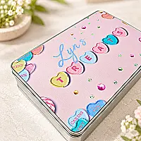 Personalised Love Heart Treats Tin
