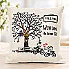 Personalised Wedding Cushion – Bride &amp; Groom Keepsake