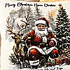 Personalised Santa Christmas Cushion – Red &amp; White