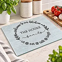 Personalised Family Glass Chopping Board
