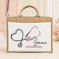Personalised Healthcare Jute Bag – Name &amp; Profession
